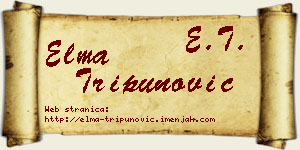 Elma Tripunović vizit kartica